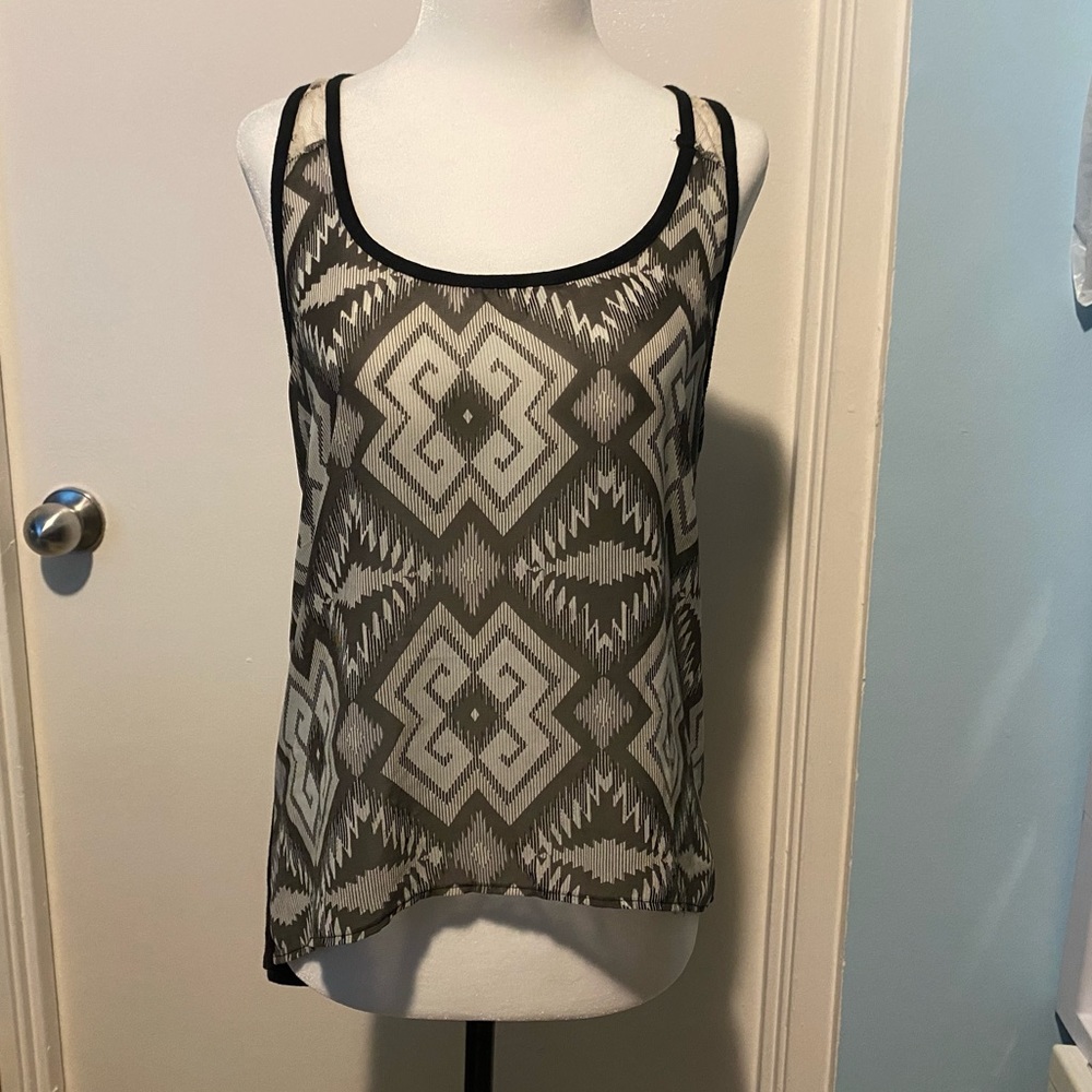 SWS LACE BACK HIGH LOW TANK TOP